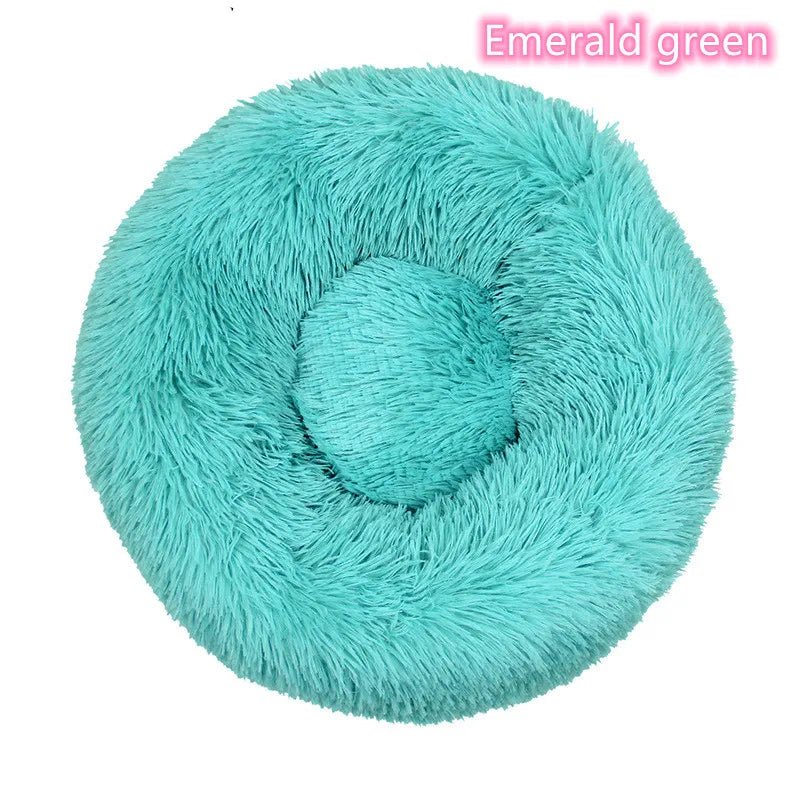Plush Donut Cat Bed