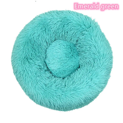 Plush Donut Cat Bed
