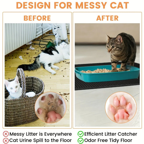 70x120cm Large Waterproof Cat Litter Mat