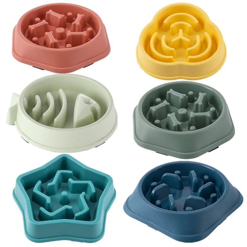 Slow Feed Pet Bowl Anti Choking