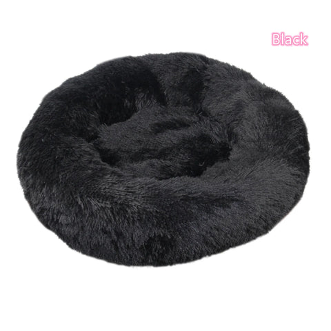 Plush Donut Cat Bed