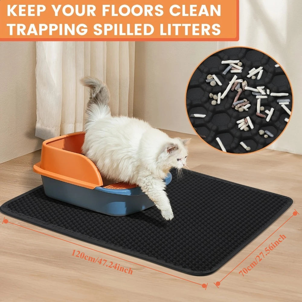 70x120cm Large Waterproof Cat Litter Mat
