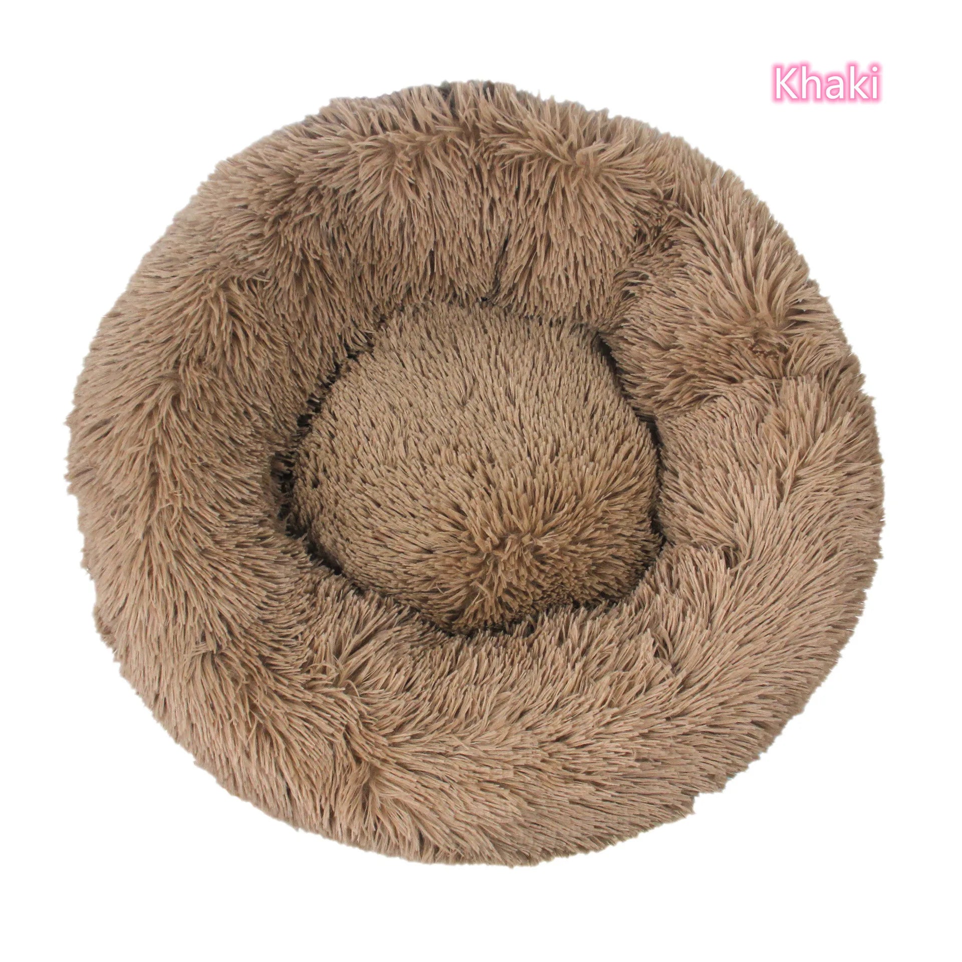 Plush Donut Cat Bed