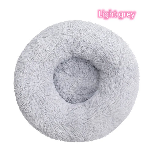 Plush Donut Cat Bed
