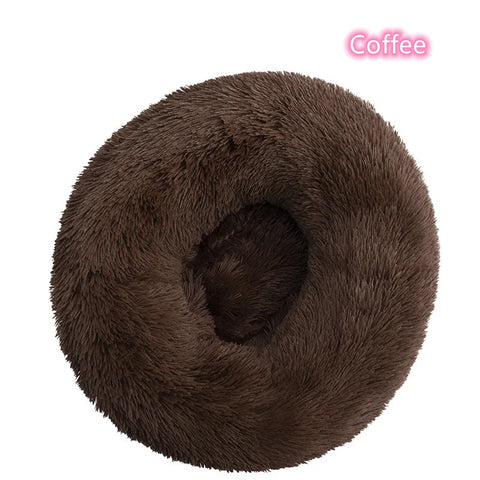 Plush Donut Cat Bed