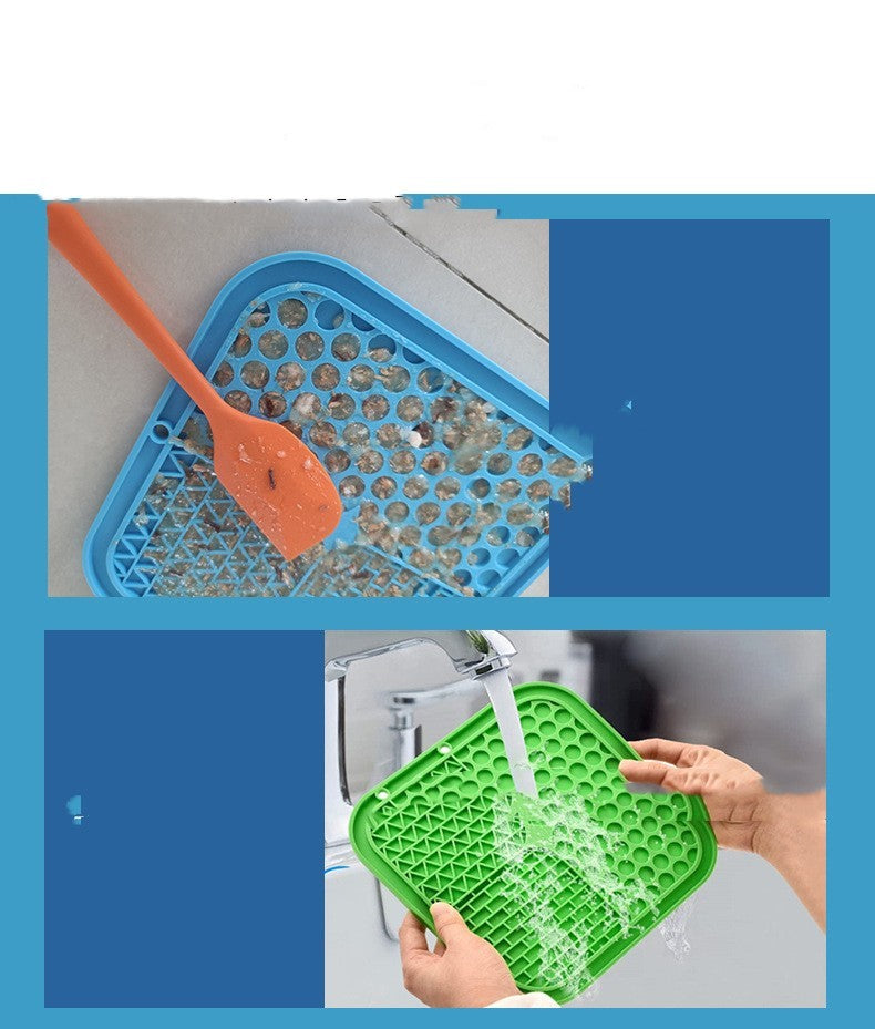 Owl Dog Licking Mat Pet Food Basin Tableware