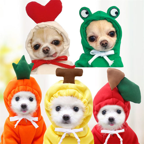 Cute Fruit Hoodie for Small Dogs
