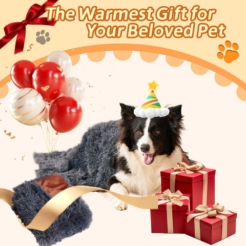 Grey Plush Pet Cushion