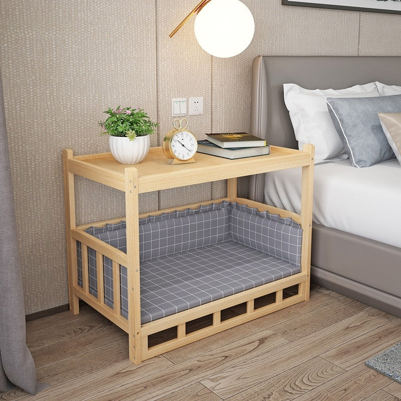 Nightstand with Built-in Pet Bed