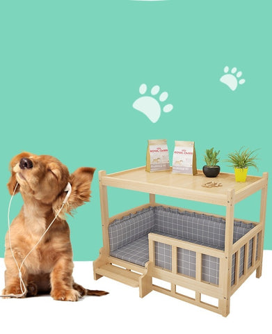 Nightstand with Built-in Pet Bed