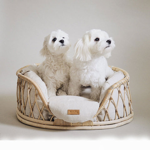 Rattan Woven Pet Bed Sofa