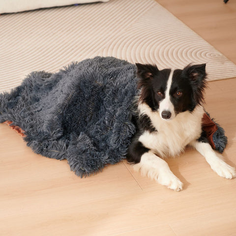 Grey Plush Pet Cushion