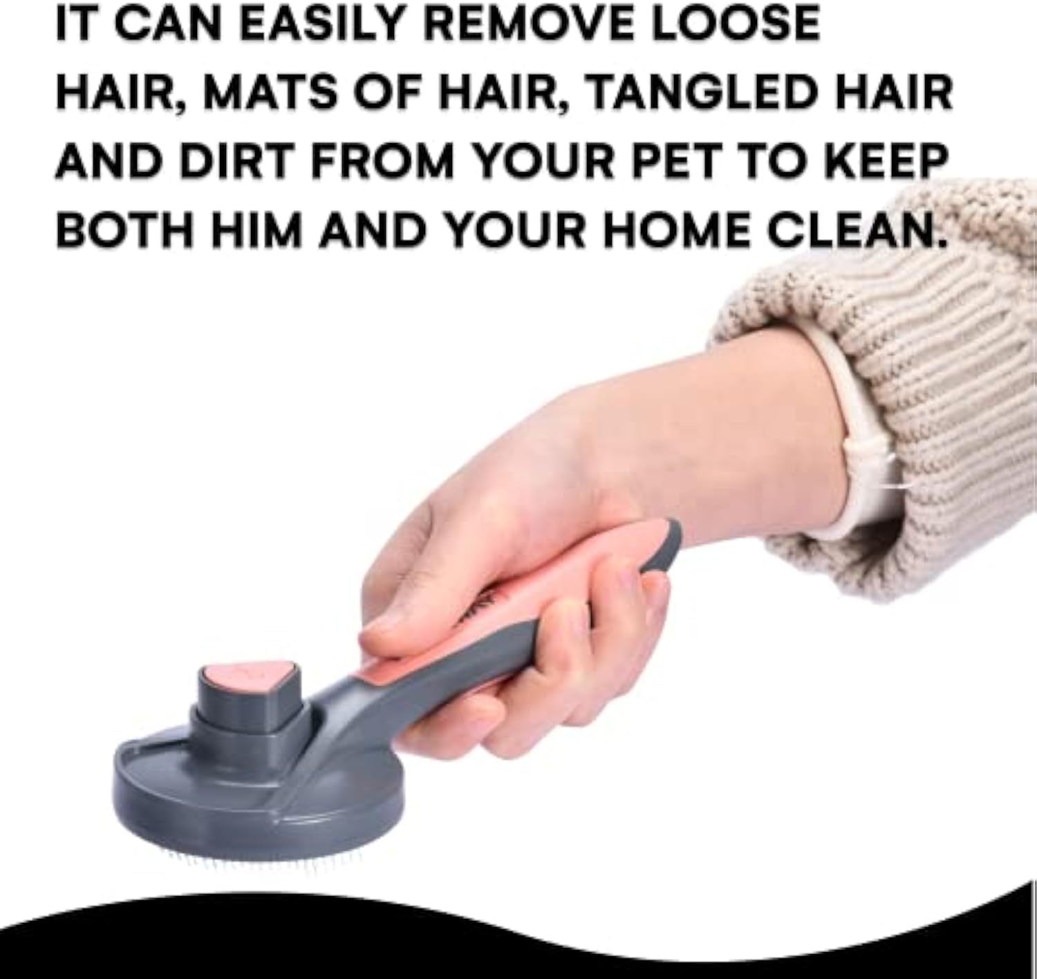 Self-Cleaning Slicker Brush