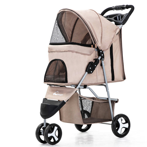 Lightweight 3-Wheeled Pet Stroller