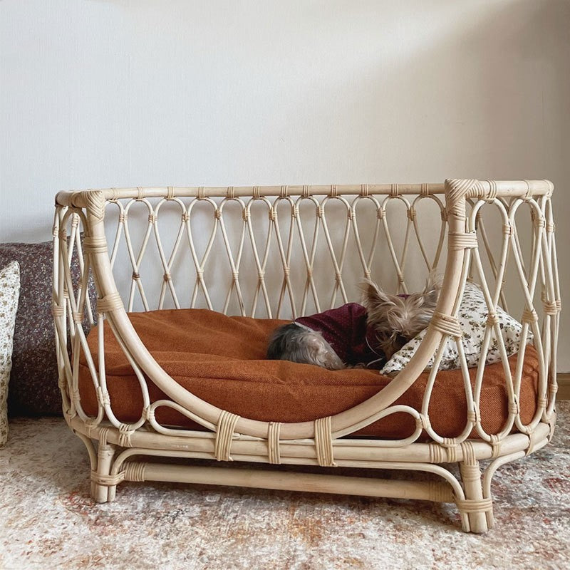 Rattan Woven Pet Bed Sofa